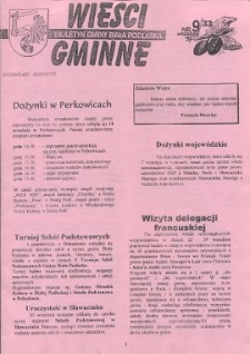 Wieści Gminne : biuletyn Urzędu Gminy w Białej Podlaskiej R. 3 (1997) nr 9