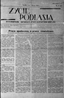 Życie Podlasia: pismo społeczno-gospodarcze R. 4 (1937) nr 8 (147)