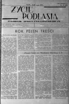 Życie Podlasia: pismo społeczno-gospodarcze R. 4 (1937) nr 20 (159)