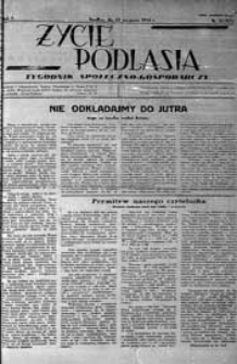 Życie Podlasia: pismo społeczno-gospodarcze R. 4 (1937) nr 34 (173)