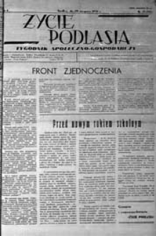 Życie Podlasia: pismo społeczno-gospodarcze R. 4 (1937) nr 35 (174)