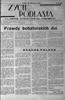 Życie Podlasia: pismo społeczno-gospodarcze R. 4 (1937) nr 48 (187)