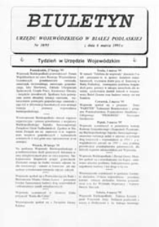 Biuletyn Urzędu Wojewódzkiego w Białej Podlaskiej R. 2 (1995) nr 10