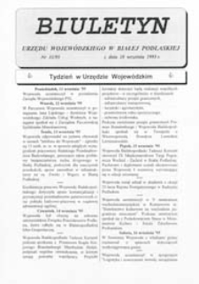 Biuletyn Urzędu Wojewódzkiego w Białej Podlaskiej R. 2 (1995) nr 31