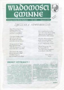 Wiadomości Gminne : miesięcznik gminy Biała Podlaska R. 1 (1999) nr 1