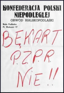 Plakat Konfederacji Polski Niepodległej