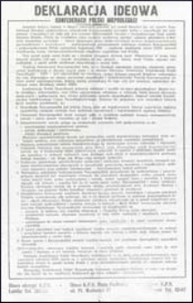 Deklaracja ideowa Konfederacji Polski Niepodległej
