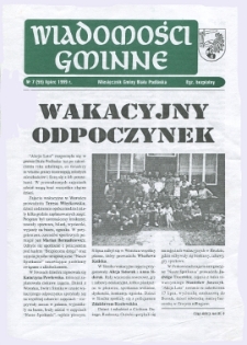 Wiadomości Gminne : miesięcznik gminy Biała Podlaska R. 5 (1999) nr 7