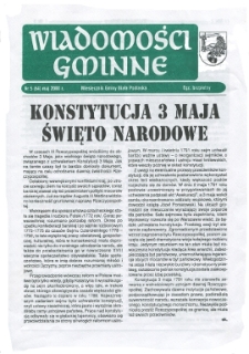 Wiadomości Gminne : miesięcznik gminy Biała Podlaska R. 2 (2000) nr 5