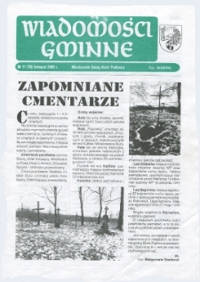 Wiadomości Gminne : miesięcznik gminy Biała Podlaska R. 2 (2000) nr 11