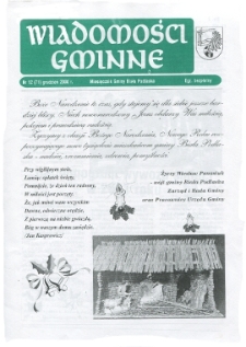 Wiadomości Gminne : miesięcznik gminy Biała Podlaska R. 6 (2000) nr 12