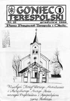 Goniec Terespolski : Pismo Przyjaciół Terespola i okolic: Pismo Stowarzyszenia Rozwoju Gminy Miejskiej Terespol : Pismo Miejskiego Ośrodka Kultury w Terespolu (1998) nr 1 (35)