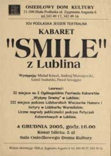 Kabaret "Smile" z Lublina : afisz
