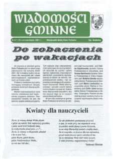 Wiadomości Gminne : miesięcznik gminy Biała Podlaska R. 3 (2001) nr 6-7