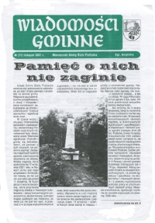 Wiadomości Gminne : miesięcznik gminy Biała Podlaska R. 3 (2001) nr 11