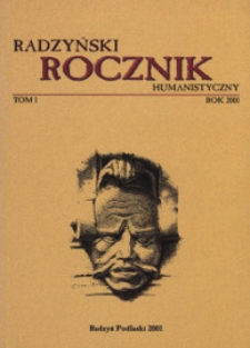 Radzyński Rocznik Humanistyczny T. 1 (2001)