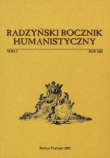 Radzyński Rocznik Humanistyczny T. 2 (2002)