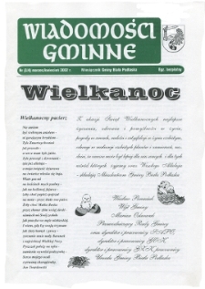 Wiadomości Gminne : miesięcznik gminy Biała Podlaska R. 8 (2002) nr 3-4