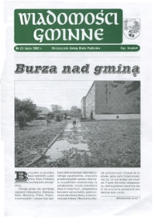 Wiadomości Gminne : miesięcznik gminy Biała Podlaska R. 8 (2002) nr 7