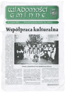 Wiadomości Gminne : miesięcznik gminy Biała Podlaska R. 9 (2003) nr 1