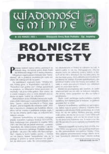 Wiadomości Gminne : miesięcznik gminy Biała Podlaska R. 5 (2003) nr 3