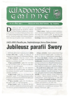 Wiadomości Gminne : miesięcznik gminy Biała Podlaska R. 5 (2003) nr 7