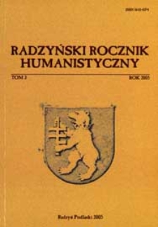 Radzyński Rocznik Humanistyczny T. 3 (2005)