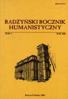 Radzyński Rocznik Humanistyczny T. 4 (2006)