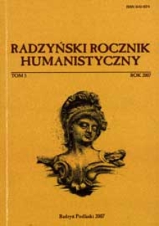 Radzyński Rocznik HumanistycznyT. 5 (2007)