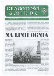 Wiadomości Gminne : miesięcznik gminy Biała Podlaska R. 5 (2003) nr 11