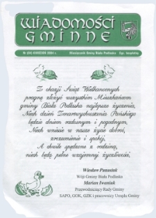 Wiadomości Gminne : miesięcznik gminy Biała Podlaska R. 6 (2004) nr 4