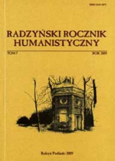 Radzyński Rocznik Humanistyczny T. 7 (2009)