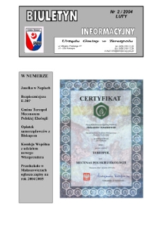 Biuletyn Informacyjny Urzędu Gminy w Terespolu R. 13 (2004) nr 2