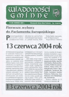Wiadomości Gminne : miesięcznik gminy Biała Podlaska R. 6 (2004) nr 6