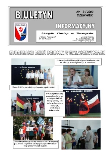 Biuletyn Informacyjny Urzędu Gminy w Terespolu R. 12 (2003) nr 3