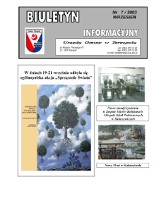 Biuletyn Informacyjny Urzędu Gminy w Terespolu R. 12 (2003) nr 7
