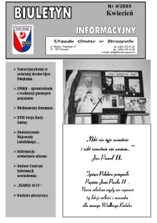 Biuletyn Informacyjny Urzędu Gminy w Terespolu R. 14 (2005) nr 4