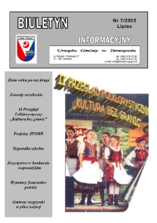 Biuletyn Informacyjny Urzędu Gminy w Terespolu R. 14 (2005) nr 7
