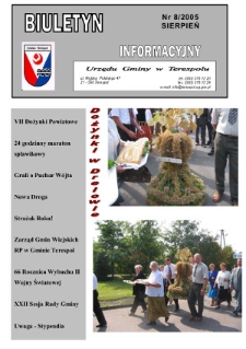Biuletyn Informacyjny Urzędu Gminy w Terespolu R. 14 (2005) nr 8