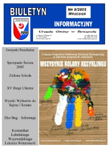 Biuletyn Informacyjny Urzędu Gminy w Terespolu R. 14 (2005) nr 9