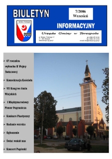 Biuletyn Informacyjny Urzędu Gminy w Terespolu R. 15 (2006) nr 7