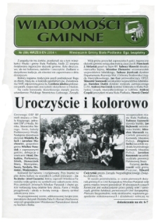 Wiadomości Gminne : miesięcznik gminy Biała Podlaska R. 6 (2004) nr 9
