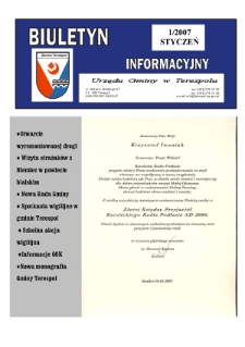 Biuletyn Informacyjny Urzędu Gminy w Terespolu R. 16 (2007) nr 1