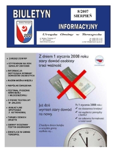 Biuletyn Informacyjny Urzędu Gminy w Terespolu R. 16 (2007) nr 8