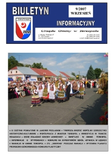Biuletyn Informacyjny Urzędu Gminy w Terespolu R. 16 (2007) nr 9