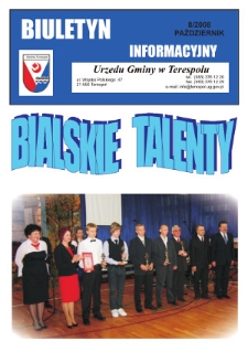 Biuletyn Informacyjny Urzędu Gminy w Terespolu R. 17 (2008) nr 8