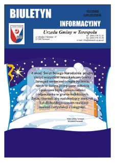 Biuletyn Informacyjny Urzędu Gminy w Terespolu R. 17 (2008) nr 10