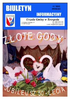Biuletyn Informacyjny Urzędu Gminy w Terespolu R. 18 (2009) nr 4