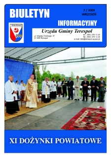 Biuletyn Informacyjny Urzędu Gminy w Terespolu R. 18 (2009) nr 7