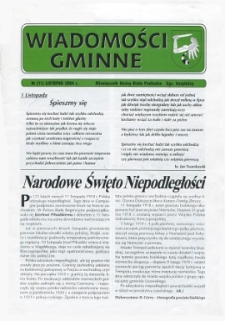 Wiadomości Gminne : miesięcznik gminy Biała Podlaska R. 6 (2004) nr 11